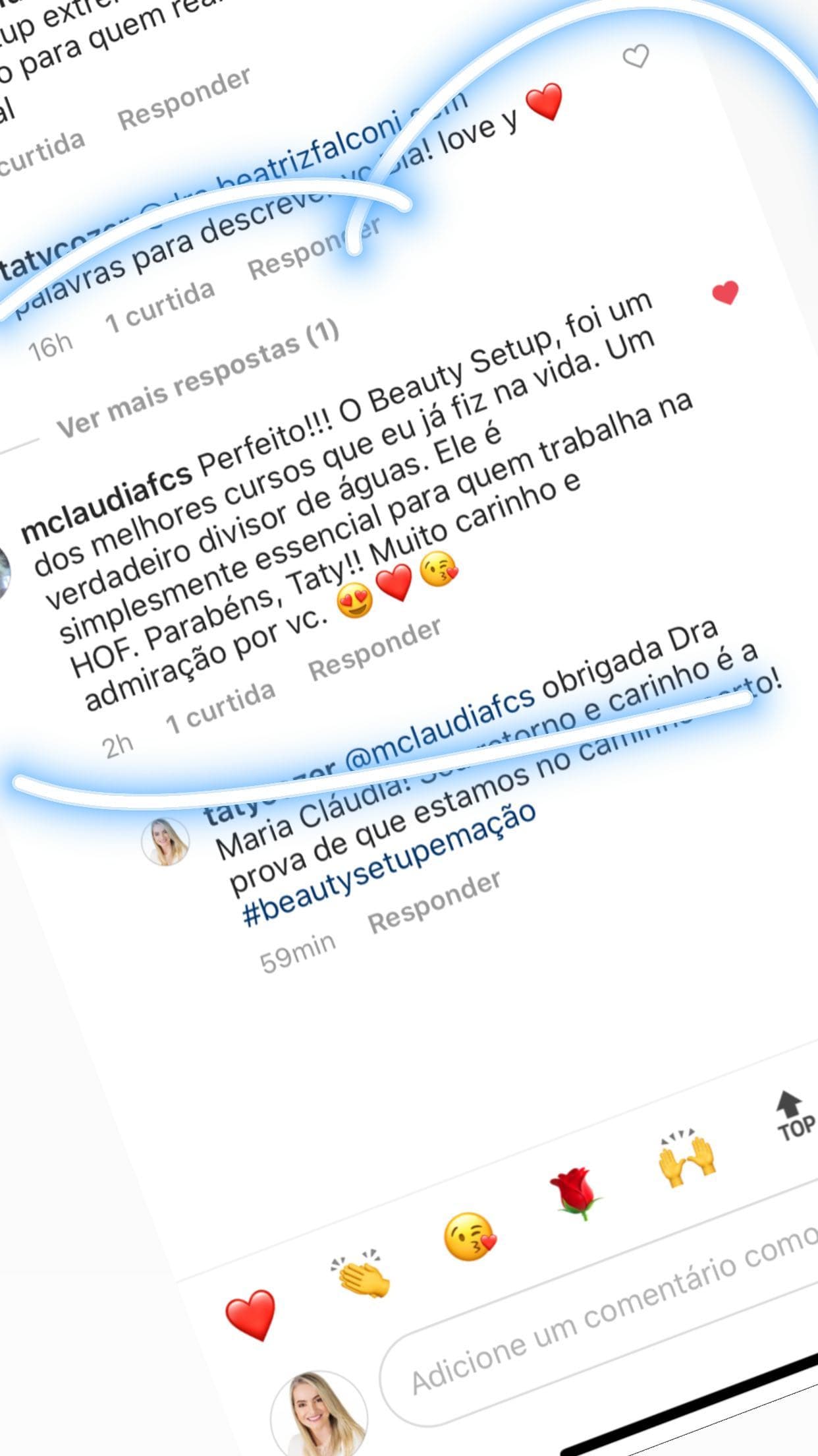 Print de comentário